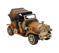 SHINEOFI Vintage Car Shape Music Box with Effortless Operation and Classic Plastic Material, for Christmas Party Favors and Family Gatherings, Realistic Elegant Design in Golden Colour