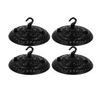 SHINEOFI Vintage Ceiling Light Canopy Plates Decorative and Not Easy to Deform 4 Pcs with Hooks Steel and Zinc Alloy Material for Pendant Light Suitable for Dining Room and Home