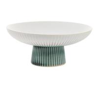SHINEOFI Vintage Porcelain Fruit Bowl with Footed Base, Multipurpose White Dessert Plate for Snacks and Cakes, Simple and Beautiful Shape Suitable for Home and Party Use