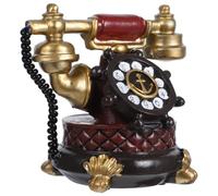 SHINEOFI Vintage Telephone Decor Resin Model for Living Rooms and Studies, Classic Retro Style Dumb Phone with Longterm Use and Versatile Placement, Antique Old Fashioned Table Ornament