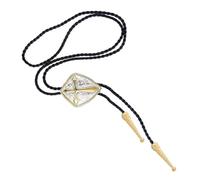 SHINEOFI Vintage Western Bolo Tie for Men and Women with Bold Cross Pendant Cowboy Necklace Chain Dual Purpose Accessory for Weddings Proms and Daily Wear Cowgirl Jewelry Complementing