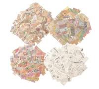 SHINEOFI Vintage Writing Scrapbook Paper Set 400pcs Classic Background Papers DIY Material for Holiday Cards