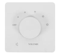 SHINEOFI -wall 5-level Adjustable Audio Tone Control Switch White 86-type Resistor Speaker Volume Knob Panel for Home Audio Systems