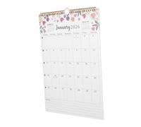 SHINEOFI Wall Calendar Monthly Planner with Note Space Global Holidays Highlighted Hard Paper Hanging Calendar for Home and Office Scheduling and Long-term Organization