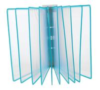 SHINEOFI Wall Mount File Organizer for Documents Hanging Organizer Space Saving Wall Mounted Reference System for Office Restaurant Exhibition Green