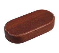 SHINEOFI Walnut Wood Blocks, Oval Walnut Wood Block Base Unfinished Craft Whittling Timber for DIY Arts Crafts Cubes Home Decor, 4X2 Inch