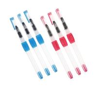 SHINEOFI Water Brush Pens and Fine Nylon Tips 6pcs for Watercolour Painting with Refillable Water Reservoir Portable Paint Brush Pens for Artists and Students Creative Projects