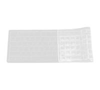 SHINEOFI Waterproof Keyboard Protector for KB216 Wired Keyboard, Transparent Silicone, Ultra Thin, 1 Pc, Home Desktop, US Layout