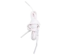 SHINEOFI Waxed Cotton Flat Shoelaces for Sneakers and Athletic Shoes White | Simple Design, Jogging and Casual Use, Resists Fraying, 120cm Length, for Mom and Wife