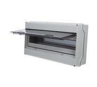SHINEOFI Way Breaker Box Distribution Protection Enclosure with Clear Abs Cover Din Rail Power Supply Junction Box for Indoor Outdoor Circuit Breaker Safety