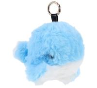SHINEOFI Whale Plush Keychain Bag Charm Soft Stuffed Animal Pendant Light Blue Whale Backpack Charm Cute Keyring Ornament for Car Purses