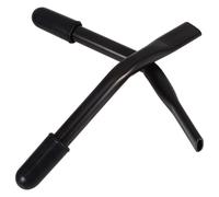 SHINEOFI Wheelchair Brake Handle Extensions Practical Transport Chair Accessories 2pcs Black Iron with Universal Compatibility and Enhanced Flexibility for Wheelchair Users