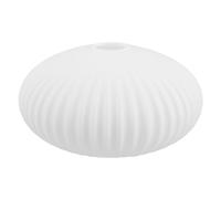 SHINEOFI White Glass Sphere Lamp Shade Replacement for Pendant Lighting, Round Ribbed Globe Lampshade with Low Maintenance and Stability, for Kitchen and Living Room