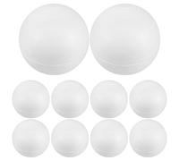 SHINEOFI White Half Ball 6Pcs Foam Craft Balls 10Cm Hollow Sphere for Wedding Decorations and Painting