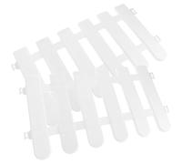 SHINEOFI White Plastic Garden Fence Panel with Waterproof Feature and Easy Adjustment for Indoor and Restaurant Use, Decorative Courtyard and Landscape Fence for Villa and Patio