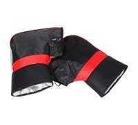 SHINEOFI Winter Motorcycle Handlebar Warmers Waterproof Oxford Cloth Windproof Thickened Gloves for Electric Scooters and Motorbikes Reflective Strip, Cold Weather Atv Hand Muffs