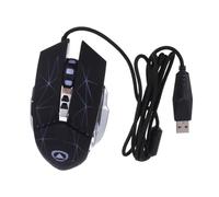 SHINEOFI Wired USB Gaming Mouse with Silent Click and Backlit Led, 7 Buttons with Comfortable Plastic and Electroplating Design, 1200-3200 Dpi for Computer and Laptop Gaming Random Color Random Style