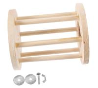 SHINEOFI Wood Feeder Rack for Rabbits and Hamsters, Cage Mount Hay Feeder with Wooden Fence Design, Small Pet Food Holder Suitable for Rabbits, Guinea Pigs, and Small Animals