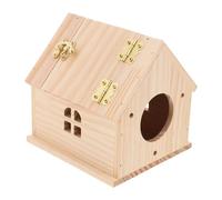 SHINEOFI Wooden Bird House Bird Breeding House Comfortable Secure Nesting Environment Solid Wood Box Stylish Simple Design Indoor Decor for Lovebirds Parrots
