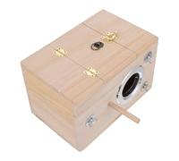 SHINEOFI Wooden Bird Nesting Box for Parakeets Cockatiels Small Vertical Paulownia Pine Breeding Box Warm Bird House Outdoor Incubator