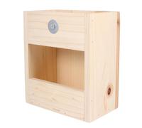 SHINEOFI Wooden Bunny Feeder for Small Animals Easy Installation and Smooth Surface, Suitable for Cage Or Other Places, Hay Feeder for Guinea Pigs and Chinchillas