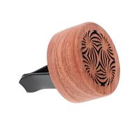 SHINEOFI Wooden Car Fragrance Diffuser Essential Oil Air Purifier Brown Aromatherapy Accessory for Car Mounted and Gift