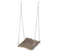 SHINEOFI Wooden Crab Climbing Reptile Hanging Swing Hammock for Bearded Dragons Lizards Geckos Exercise and Rest Easy to Hang and Remove Suitable for Various