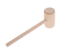 SHINEOFI Wooden Hammer Mallet for DIY Leatherworking and Carpentry Balanced Beechwood Head with Smooth Polished Handle for Precise Strikes and Comfortable Grip Multipurpose Tool for