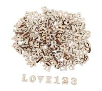 SHINEOFI Wooden Letters and Numbers Set Unfinished Natural Wood for DIY Crafts and Home Decor Touch Friendly Educational Alphabet and Digit Blocks for Early Learning and Spelling Games with
