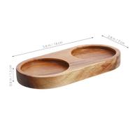 SHINEOFI Wooden Pepper Mill Tray with Base Coaster Multi-Functional Kitchen Accessory for Condiment Holders and Bottle Stand Portable Decorative Oak Tray for Tabletop and Use