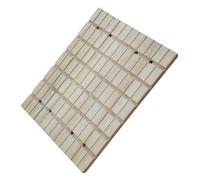 SHINEOFI Wooden Pet Nail Grinding Board for Small Animals and Hamsters, Easy to Fix in Cage, Square Beige Claws Scratching Pad for Cage Use and Foot Care