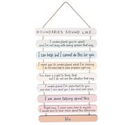 SHINEOFI Wooden Plaque Decoration 12 Inch Rustic Hanging Sign with Positive Affirmations Motivational Wall Art for Office Bedroom and Living Room