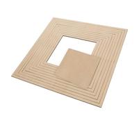 SHINEOFI Wooden Pottery Cutting Tools Set with Geometric Square Molds for Ceramic Plates and Other Materials, Easy to Clean with Precise Edges, for DIY Studios and Clay Modeling