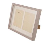 SHINEOFI Wooden Sports Medal Display Frame 10-inch Gray Shadow Box with Single Left Hole - Medal Holder Stand for Race Ribbon Storage and Award Showcase