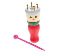 SHINEOFI Wooden Weaving Tool Knitted Doll Kit Children's Craft Toy Wool Set Sewing Needle Random Color