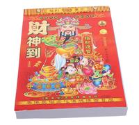 SHINEOFI Year of Horse Daily Tear Off Wall Calendar with Lunar Dates Feng Shui Tips Chinese Festivals Zodiac Info Monthly Planner for Home Office Traditional Paper Rip Off Design