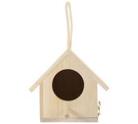 SHINEOFI Yellow Bird's Nest Ornament Timber Material Delicate Wooden Bird Nest Random Color for Garden Decoration and DIY Micro-landscape Suitable as Photographing Prop and Home Adornment