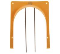 SHINEOFI Yellow Plastic and Stainless Steel Bird Door One Way Design and Simple Installation, Elegant European Style Pigeon Door for Bird Racing and Pigeon Supplies Entrance