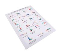 SHINEOFI Yoga Poses Poster for Home Gyms and Fitness Routine, Canvas and Solid Wood Frame with Visual Guidance and Balance Features, Elegant Art Design for Women and Advanced Practitioners