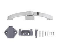 SHINEOFI Zinc Alloy Rv Button Catch Lock for Cabinet Doors 160mm Chrome Finish Cabinet Handle Lock Suitable for Motorhome, Boat, Camper Van Accessories