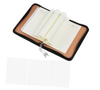 SHINEOFI Zipper Binder with Rings Minimalist Lightweight Planner Cover for Budget Journal Refillable Loose Leaf Organizer with Document Pockets Portable Professional Stationery Folder