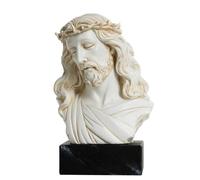 ShineOnAngel 8.5” Jesus Bust Statue - Hand-Painted Resin Jesus Statue, Christian Religious Home Decor Sculpture
