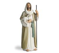 ShineOnAngel Good Shepherd Statue Jesus Holding Lamb 9.5inch Religious Modern Home Decor Figurine Indoor Tabletop Religious Gift