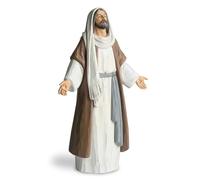 ShineOnAngel Jesus Christ Statue with Open Arms Hand Painted Saint Statue Religious Modern Home Decor Christian Jesus Figurines Religious Gift 9.5" Tall