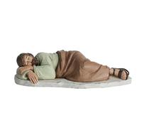 ShineOnAngel Sleeping St Joseph Statue Religious Gift for Modern Home Decor (Brown)