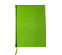 Shineone 2026 A5 Premium Week To View Diary Hardback Cover Appointment & Ribbon Marker, Full Year Planner, Organizer for Business, Office, Home, Traveling, Organization (Lime Green)
