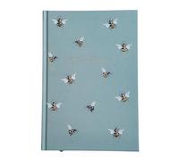 Shineone 2026 A5 WTV Premium Hard Cover Styish Week To View Diary & Full Year Planner, Ribbon Bookmark Floral Design, 21 x 15 cm (Busy Bee)