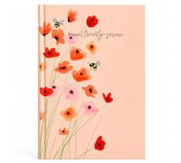 Shineone 2027 A5 WTV Premium Hard Cover Stylish Week To View Diary & Full Year Planner, Ribbon Bookmark Fashion Design, 21 x 15 cm (Wildflower Meadow)