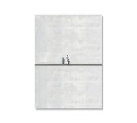SHINERING Abstract One Person Isolated Minimalist Canvas Painting Posters And Prints Wall Art Picture For Living Room Decoration A2 30X40Cm Unframed