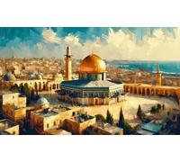SHINERING Classic Islamic Ethnic Faith Religious Continue Masjid Aqsa Kaaba Nabawi Peace Posters Canvas Painting Wall Pictures Home Decor A23 30X40Cm Unframed